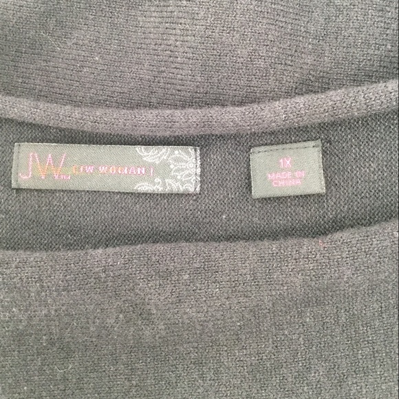 JW Woman Size 1X Short Sleeve Sweater Blouse - Picture 9 of 9